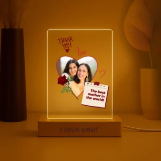 Personalized Gift - Heart Night Light for Mom or Any Loved One