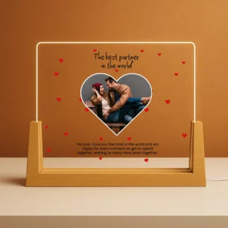 Personalized Photo Gift – Heart-Shaped Romantic Lamp