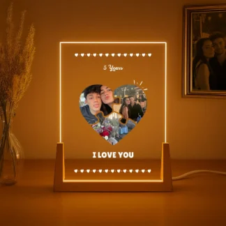 Original Night Light – Heart-Shaped Puzzle Design Lamp, a Unique Gift