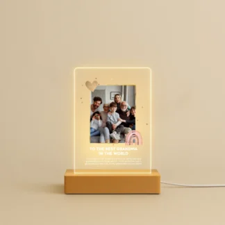 Gift for Grandma with Heartfelt Dedication - Personalized with Photo