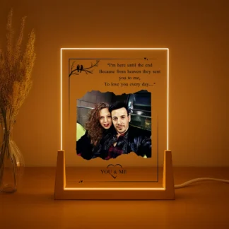 Personalized Night Light – Custom Lamp with Dedication for Your Partner